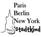 Mobile Preview: Taschenschirm - Paris Berlin New York - Stadtkind