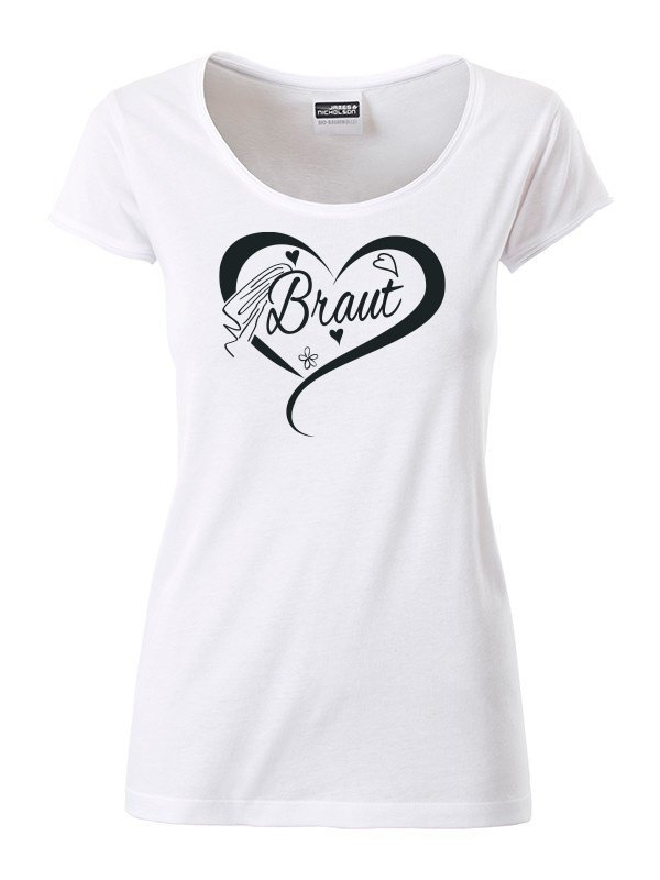 JGA T-Shirt "Herz mit Braut"