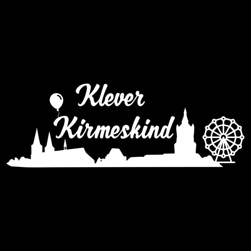 Klever Kirmeskind - Schwanenburg Silhouette + Riesenrad