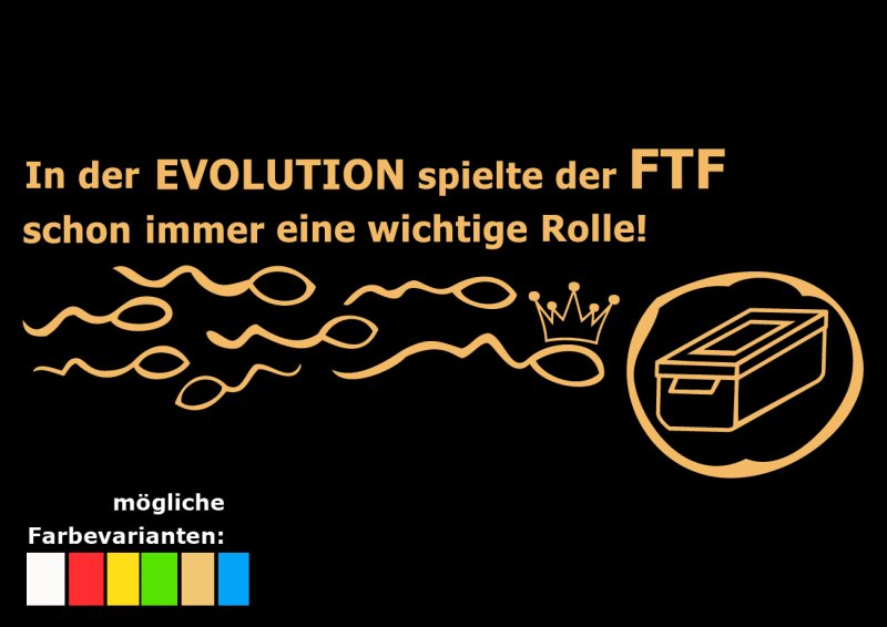 Geocaching T-Shirt - FTF in der Evolution
