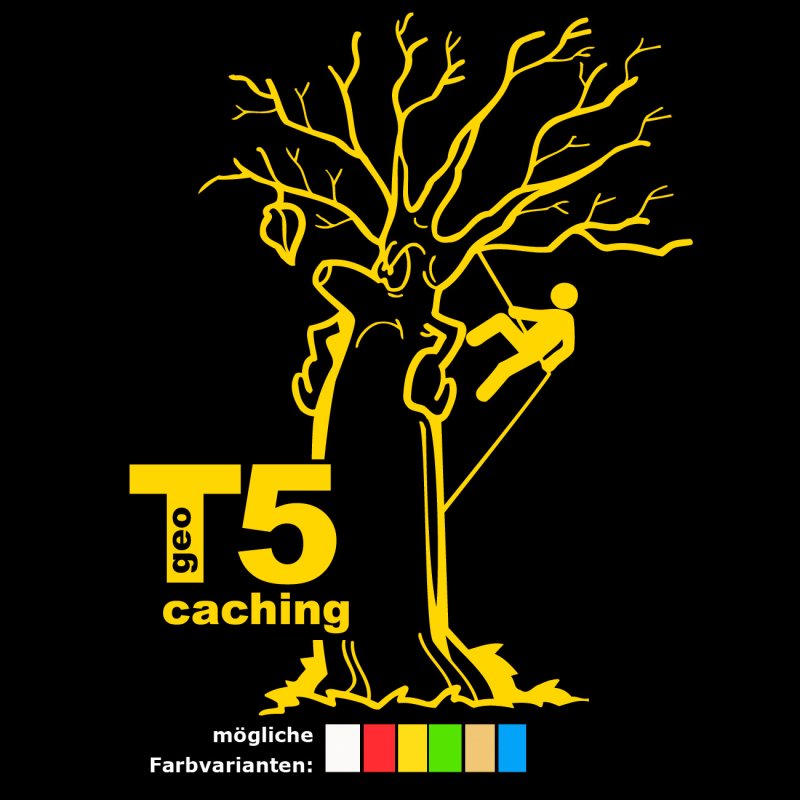 Geocaching T-Shirt - T5 für Baumkletterer