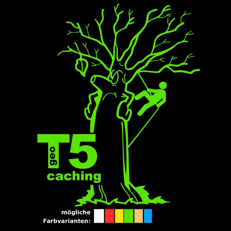 Geocaching T-Shirt - T5 für Baumkletterer
