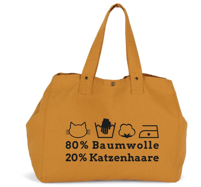 Einkaufstasche 310g/m² - 80% Baumwolle / 20% Katzenhaare