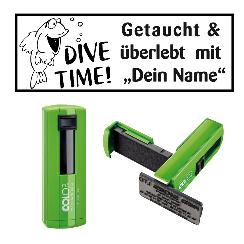 Taucherstempel Logbuchstempel - Dive Time