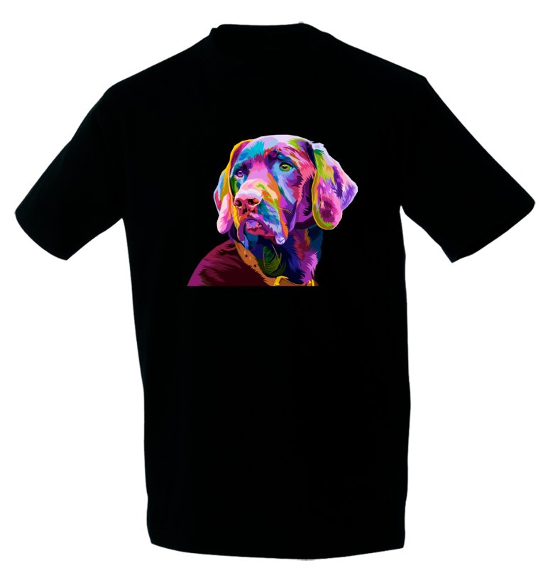 T-Shirt mit Labrador POP-ART