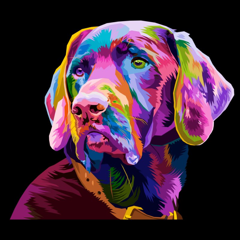 Hundemotiv Labrador POP-ART