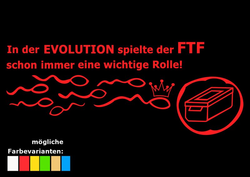 Geocaching T-Shirt - FTF in der Evolution