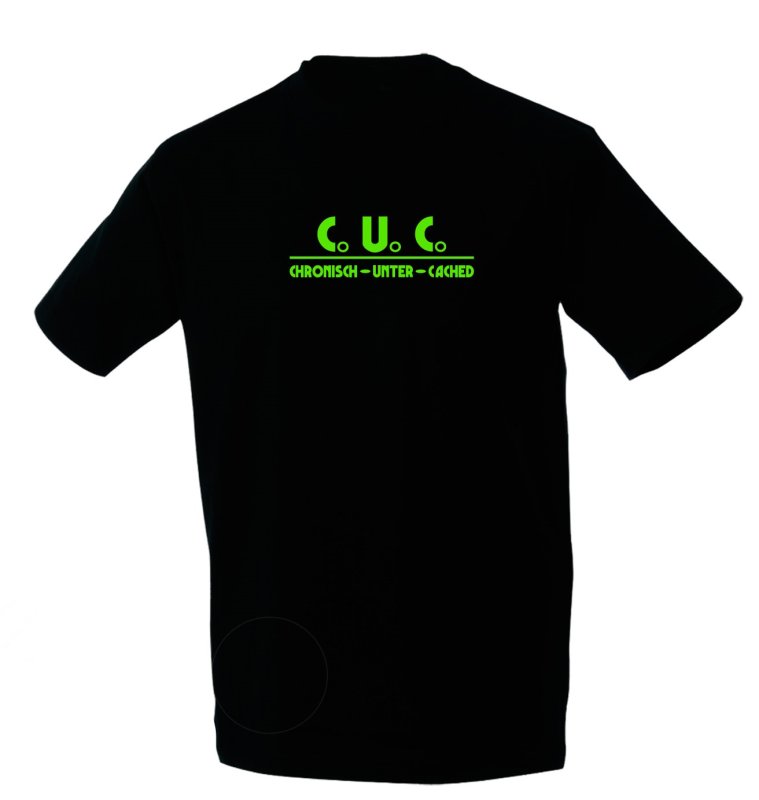 GeoCaching-T-Shirt "Cronisch-Unter-Cached"