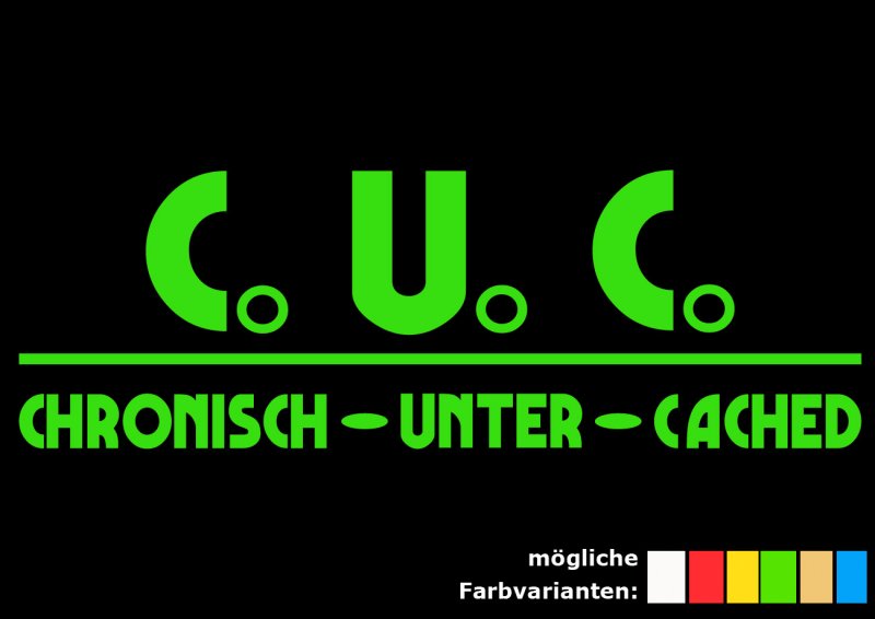 GeoCaching-T-Shirt "Cronisch-Unter-Cached"