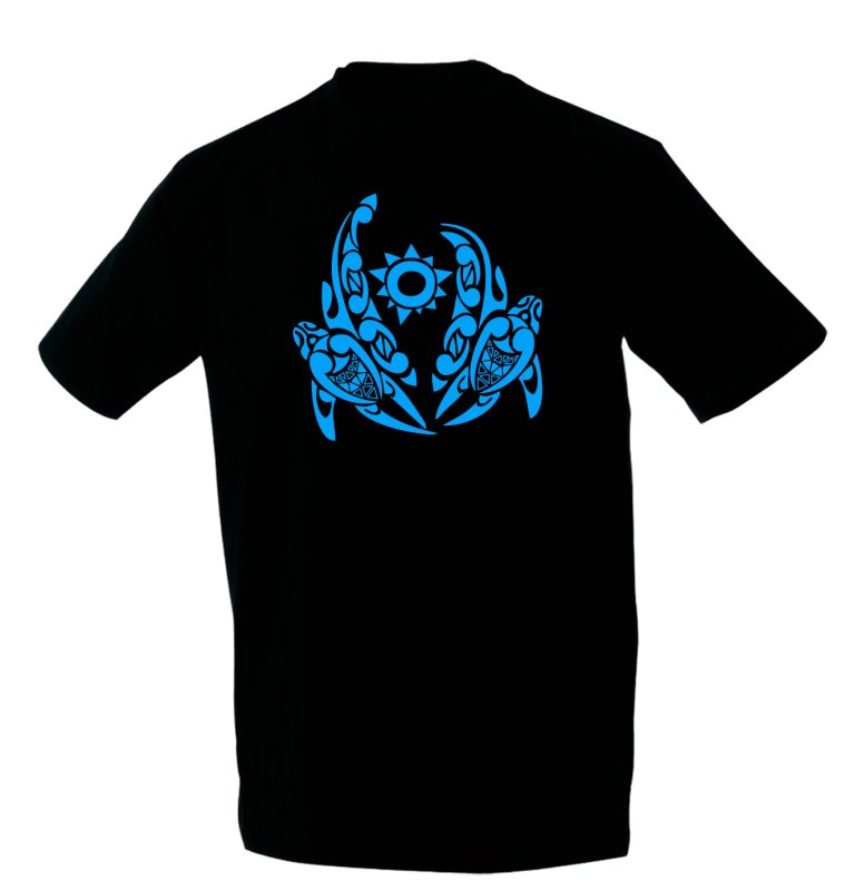 Taucher T-Shirt "Tribal Sun Turtle"