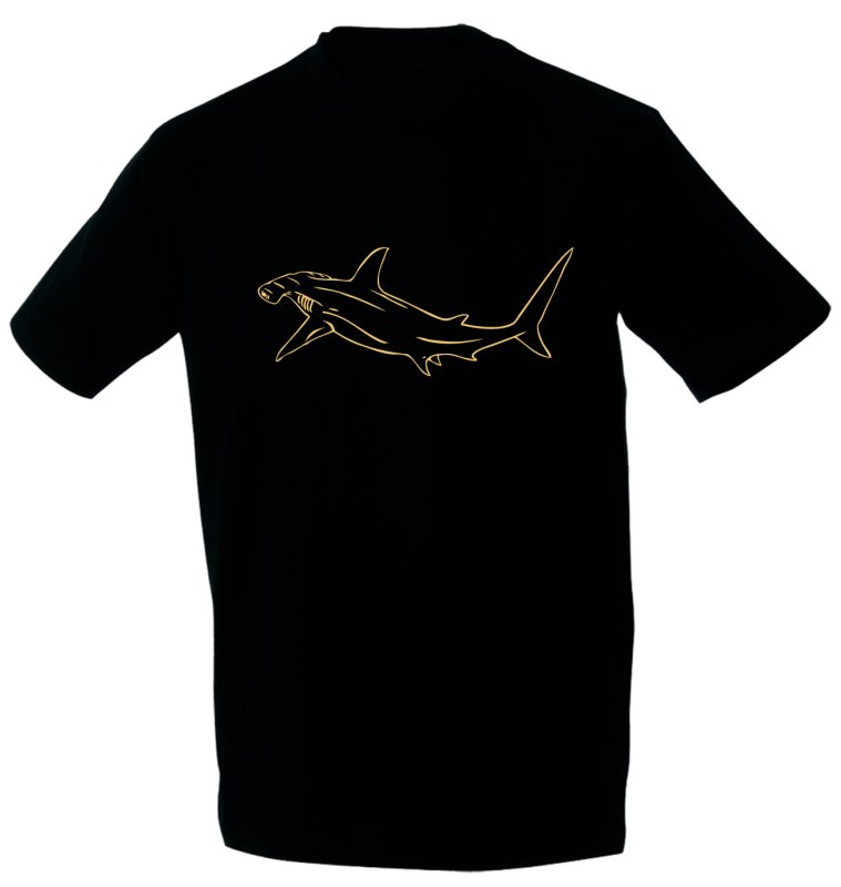 Taucher T-Shirt "Hammerhai"